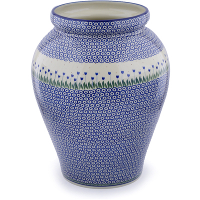 Polish Pottery Vase 16&quot; Water Tulip