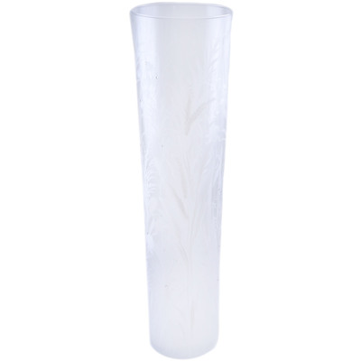 Glass Vase 27&quot; White