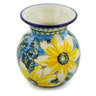 Polish Pottery Vase 4&quot; Black Eyed Susan UNIKAT