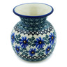 Polish Pottery Vase 4&quot; Blue Chicory
