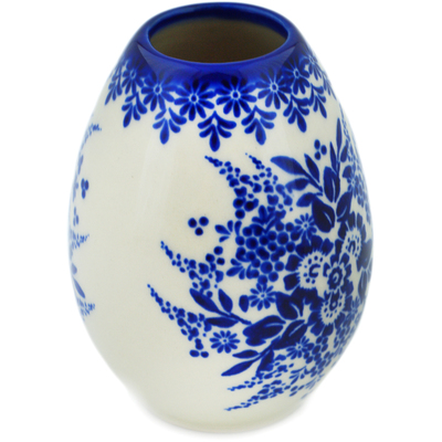 Polish Pottery Vase 4&quot; Morning Frost UNIKAT