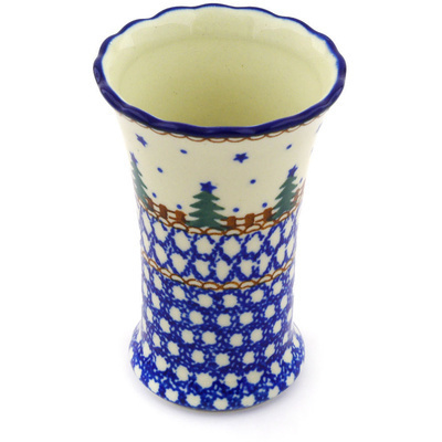 Polish Pottery Vase 4&quot; Pocono Pines