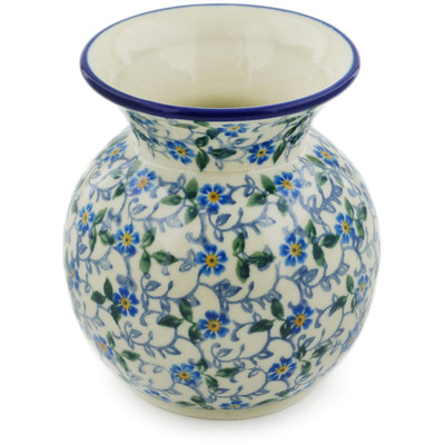 Polish Pottery Vase 4&quot; Summer Wind