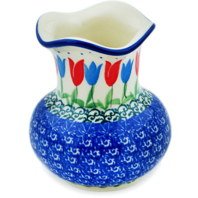 Polish Pottery Vase 4&quot; Tulip Fever