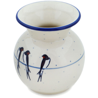 Polish Pottery Vase 4&quot; Waiting UNIKAT