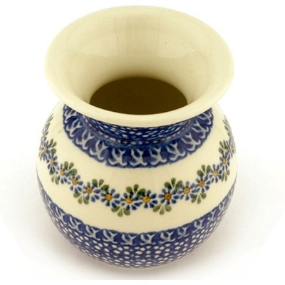 Polish Pottery Vase 4&quot; Wildflower Garland