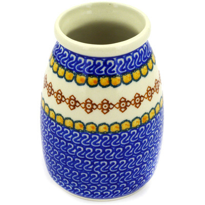 Polish Pottery Vase 5&quot; Along The Shore