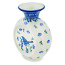 Polish Pottery Vase 5&quot; Baby Blue Bird