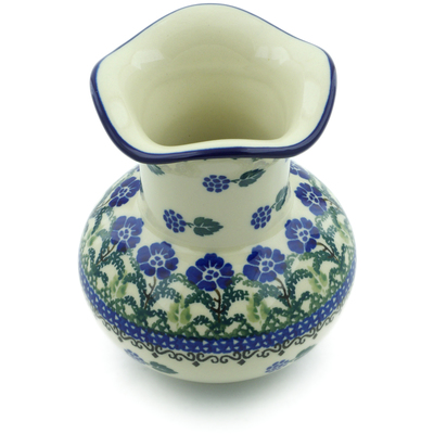 Polish Pottery Vase 5&quot; Blackberry Blooms