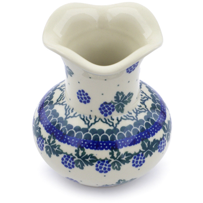 Polish Pottery Vase 5&quot; Blackberry Vines