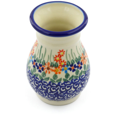 Polish Pottery Vase 5&quot; Blissful Daisy