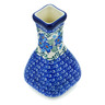 Polish Pottery Vase 5&quot; Blue Blossom