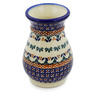 Polish Pottery Vase 5&quot; Blue Cress