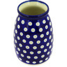 Polish Pottery Vase 5&quot; Blue Eyes
