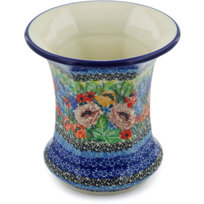 Polish Pottery Vase 5&quot; Carnation Valley UNIKAT