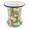 Polish Pottery Vase 5&quot; Colorful Dizziness UNIKAT