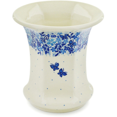 Polish Pottery Vase 5&quot; Delicate Blue UNIKAT