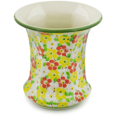 Polish Pottery Vase 5&quot; Fertile Meadow UNIKAT