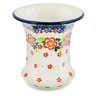 Polish Pottery Vase 5&quot; Floral Puzzles UNIKAT