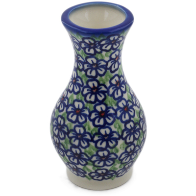 Polish Pottery Vase 5&quot; Flower Bouquet