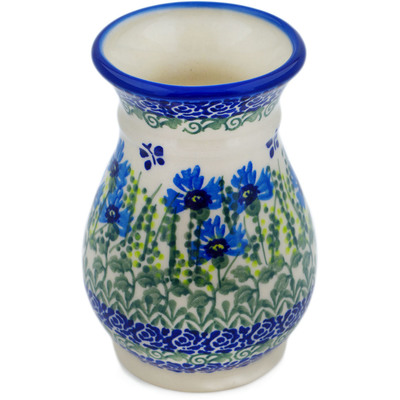 Polish Pottery Vase 5&quot; Fresh Flora