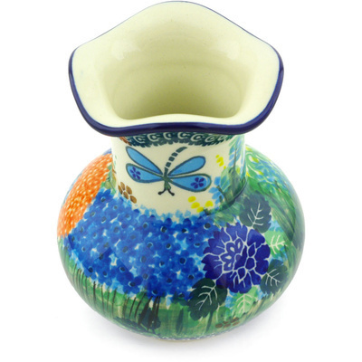 Polish Pottery Vase 5&quot; Garden Delight UNIKAT