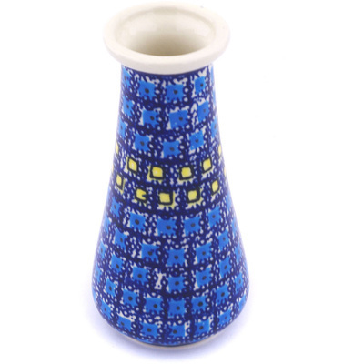 Polish Pottery Vase 5&quot; Harbor Lights