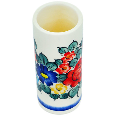 Faience Vase 5&quot; Little Flower Patch