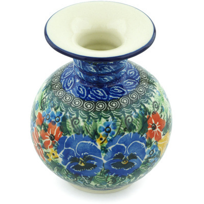Polish Pottery Vase 5&quot; Marvellous Ornament UNIKAT