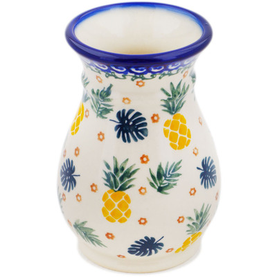 Polish Pottery Vase 5&quot; Pineapple Parade