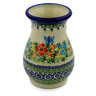 Polish Pottery Vase 5&quot; Ring Of Flowers UNIKAT