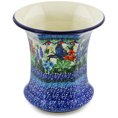 Polish Pottery Vase 5&quot; Summer Landscape UNIKAT