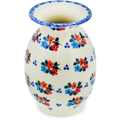 Polish Pottery Vase 5&quot; Sweet Clusters UNIKAT