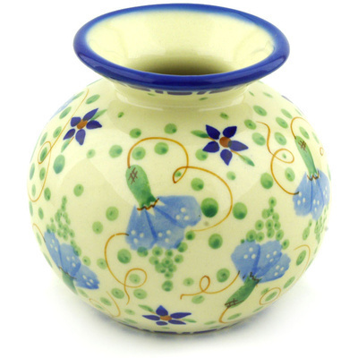 Polish Pottery Vase 5&quot; UNIKAT