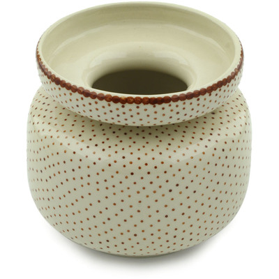Polish Pottery Vase 5&quot; Vanilla Bean UNIKAT