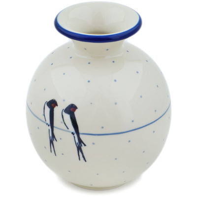 Polish Pottery Vase 5&quot; Waiting UNIKAT