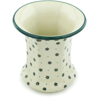 Polish Pottery Vase 5&quot; Winter Garden