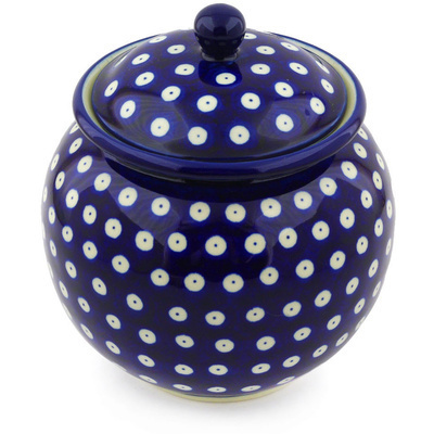 Polish Pottery Vase 6&quot; Blue Eyes
