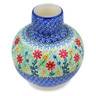 Polish Pottery Vase 6&quot; Daisy Sunrise UNIKAT