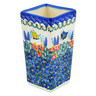 Polish Pottery Vase 6&quot; Flutters In The Wind UNIKAT