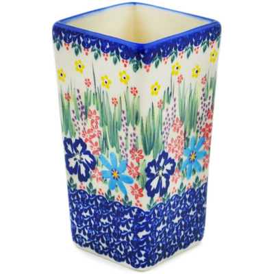 Polish Pottery Vase 6&quot; Hidden Beauty UNIKAT