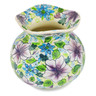 Polish Pottery Vase 6&quot; Purple Dream UNIKAT