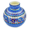 Polish Pottery Vase 7&quot; Beautiful Blues UNIKAT