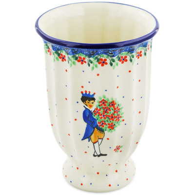 Polish Pottery Vase 7&quot; Charming Prince UNIKAT