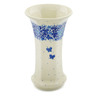 Polish Pottery Vase 7&quot; Delicate Blue UNIKAT
