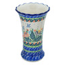 Polish Pottery Vase 7&quot; Dove Escape UNIKAT