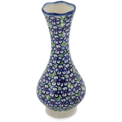Polish Pottery Vase 7&quot; Flower Bouquet