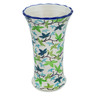 Polish Pottery Vase 7&quot; Full Forest UNIKAT
