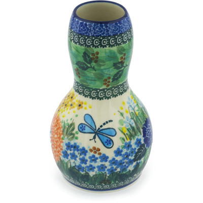 Polish Pottery Vase 7&quot; Garden Delight UNIKAT