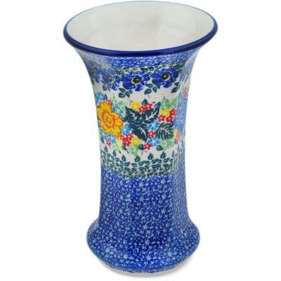 Polish Pottery Vase 7&quot; Magnificent Surprise UNIKAT